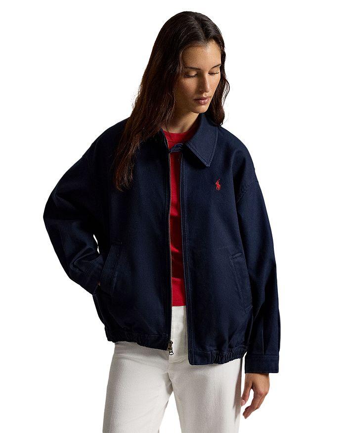 Alo Cropped Micro Plisse Jacket - Eclipse Blue - Jackets - Free