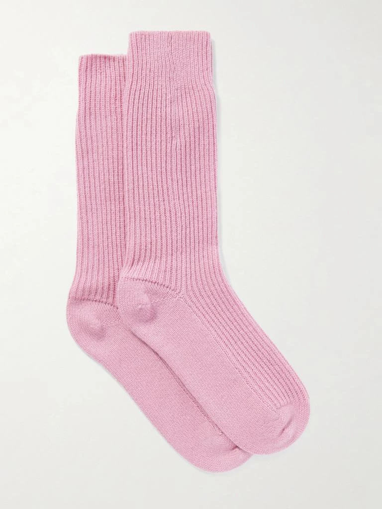 Lisa Yang Zera Ribbed Cashmere Socks