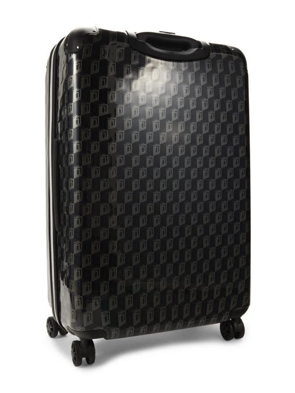 Karl Lagerfeld Paris 28-Inch Diamond Monogram Spinner Suitcase 4