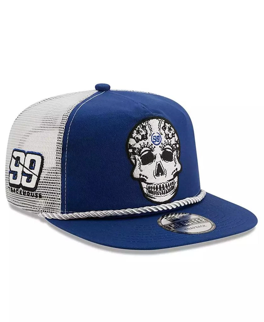 New Era Men's Royal, White TRACKHOUSE RACING Golfer Snapback Adjustable Hat 1