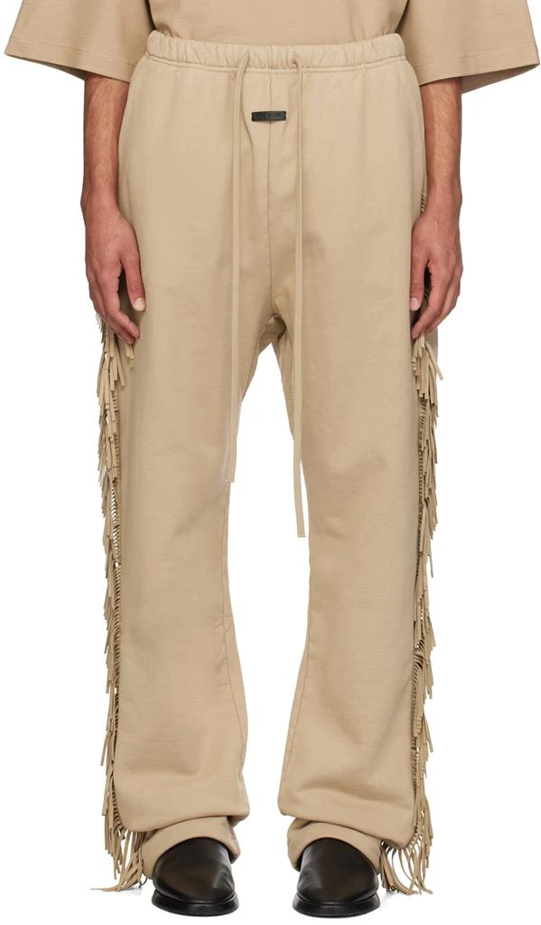 Fear of god Beige Fringe Sweatpants 1