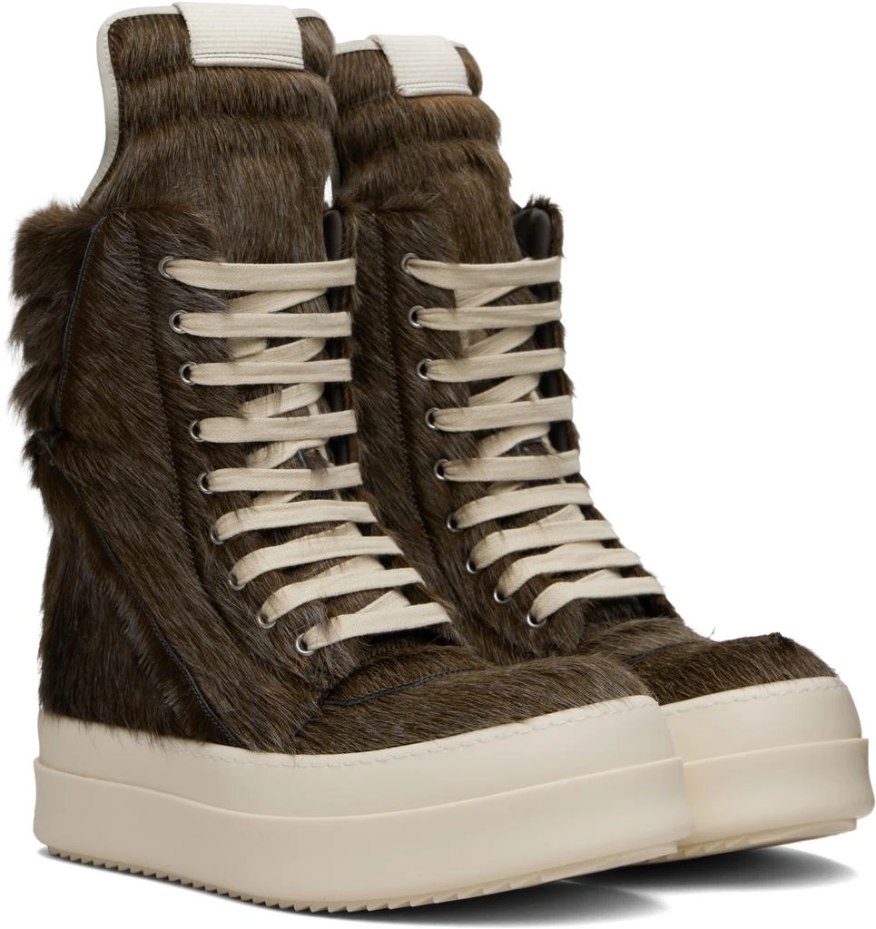 Rick Owens Brown Concordians Megageobaskets Sneakers 4