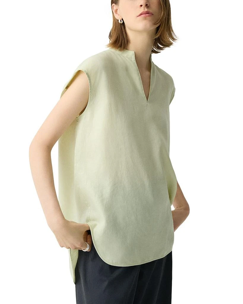 Theory Boxy Linen Top 3