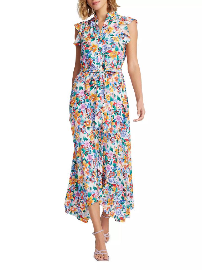 Robert Graham Sadie Silk-Blend Floral Maxi Dress