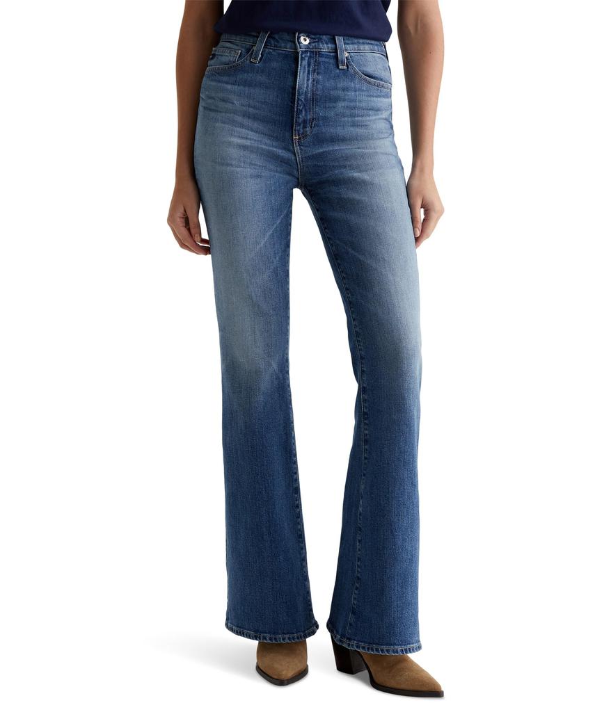 AG Jeans Madi Super High-Rise Flare Jeans in Deja Vu