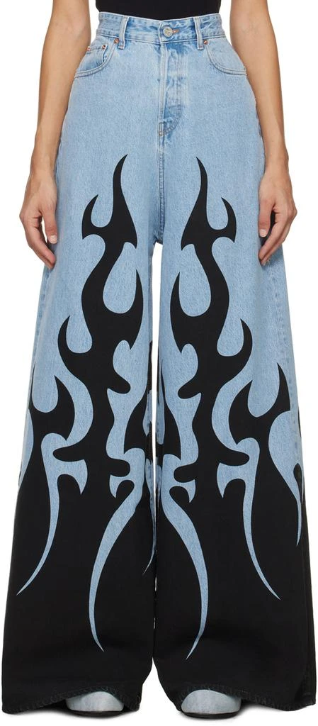 Vetements Blue Flame Jeans 1