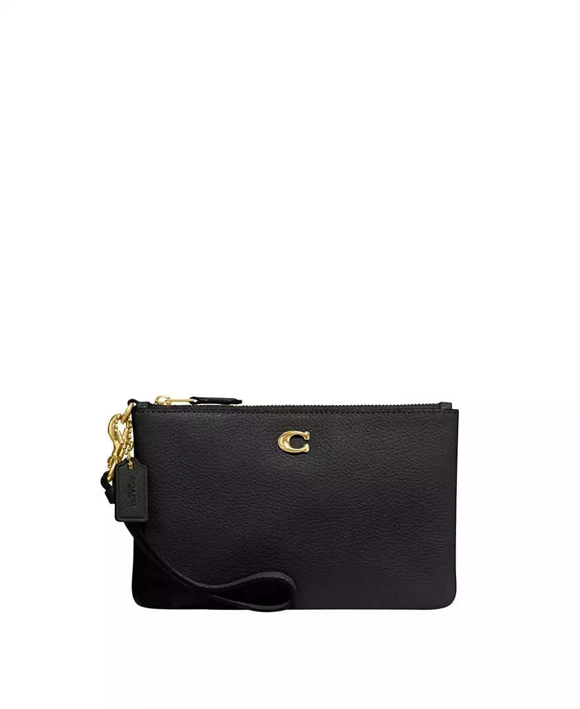 Coach Essential Small Pebble Leather Wristlet