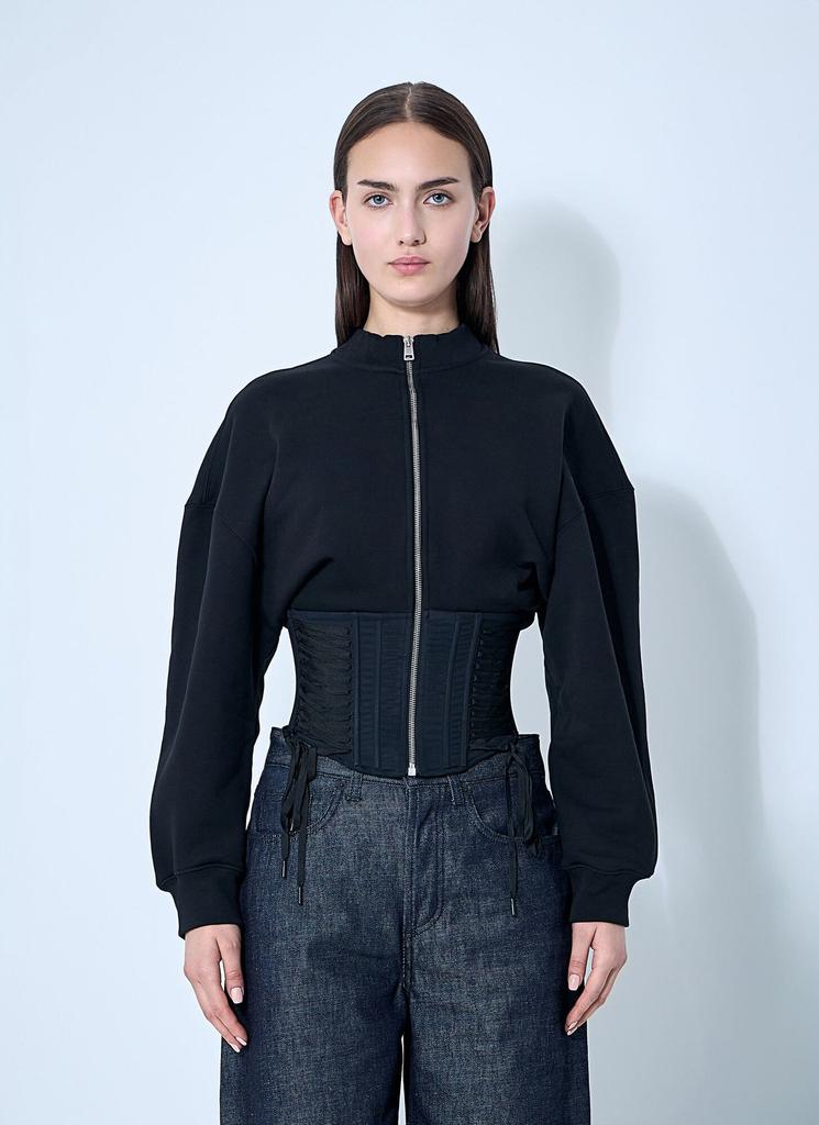 Mugler Black Sculptured Scuba Jacket - Jackets - Compare