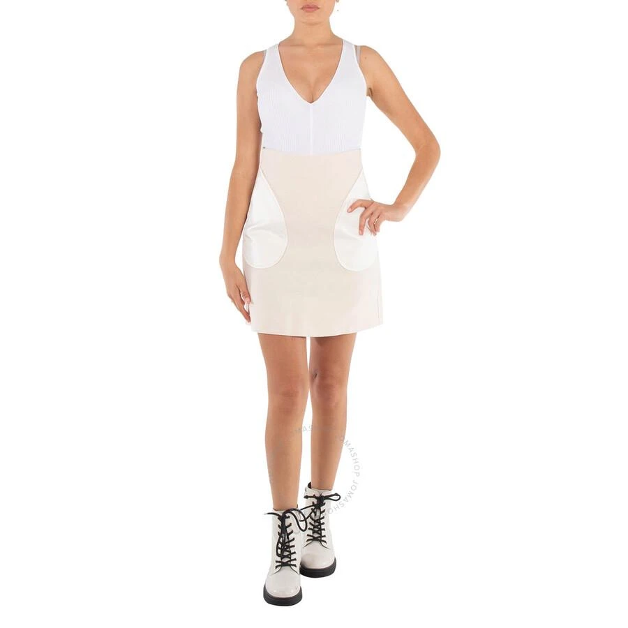 Burberry Natural White Teodora High-Waist Skirt 1