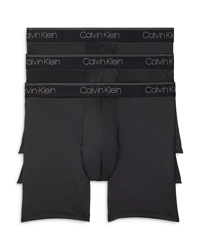 Calvin Klein Microfiber Stretch Wicking Boxer Briefs, Pack of 3 1