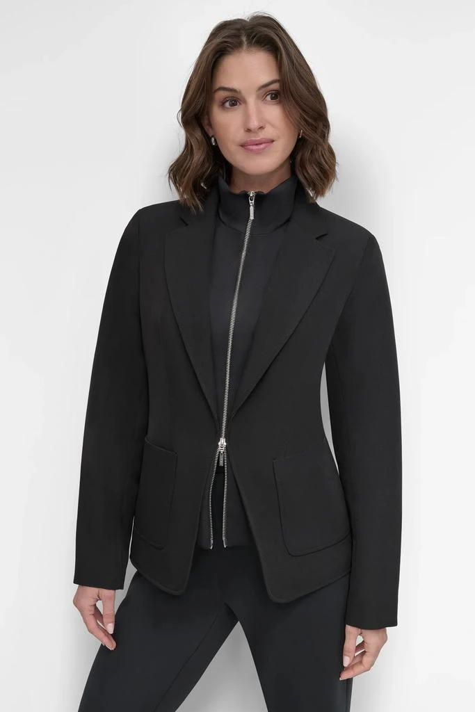 DKNY DOUBLE INSERT ZIPPER JACKET 1