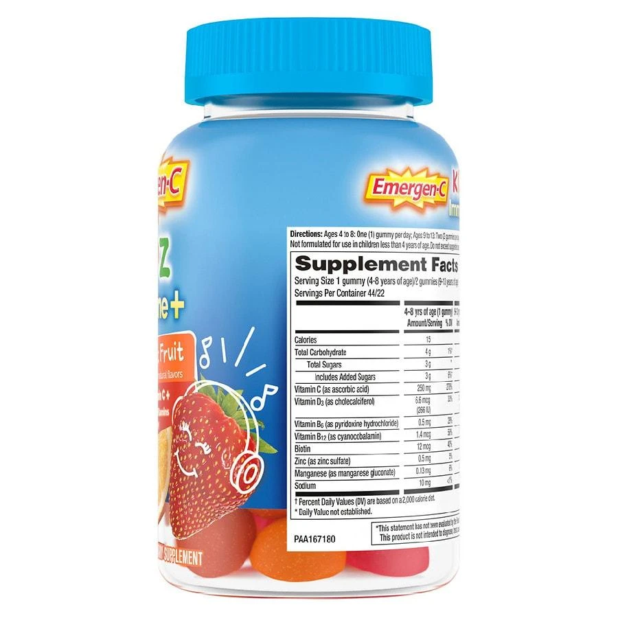 Emergen-C Immune+ Vitamin Gummies Fruit 2