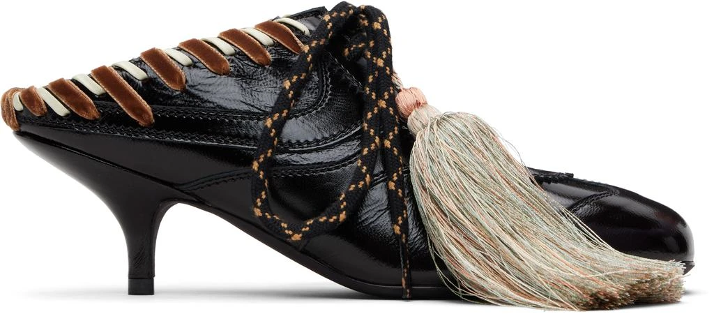 Dries Van Noten Brown Heeled Sneaker Mules 1