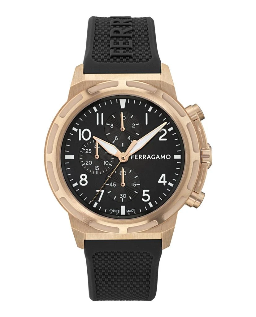 Salvatore Ferragamo Ferragamo Sport Chrono Silicone Watch from Maison Beyond