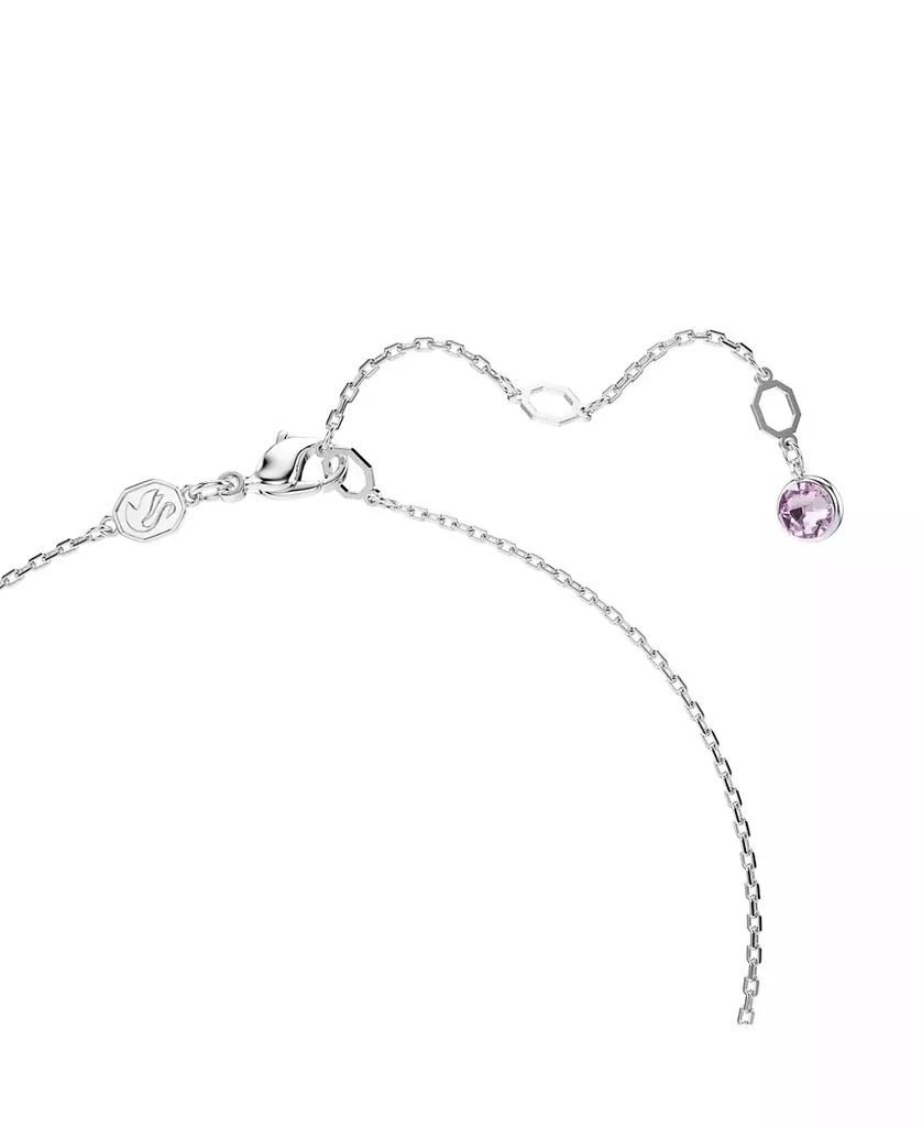 Swarovski Mixed Cuts Rhodium Plated Gema Y Pendant Necklace 3