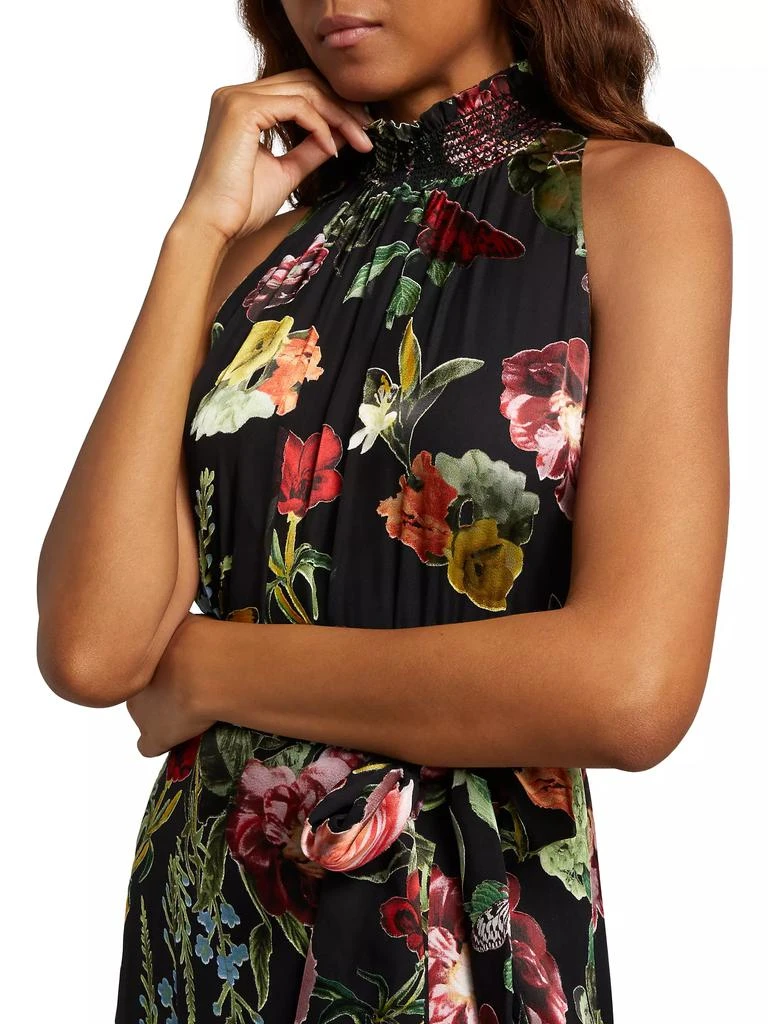 Alice + Olivia Dita Floral Halter Gown 6
