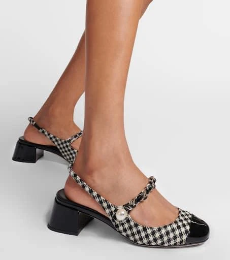 Miu Miu Gingham slingback pumps 4