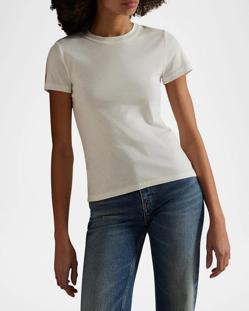 Ralph Lauren Slim Fit Ribbed Cotton Tee 4