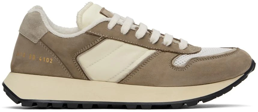 Common Projects Brown & Off-White Track SS24 Sneakers 1