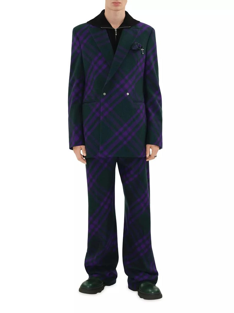 Burberry Check Wool Double-Breasted Sports Jacket 2