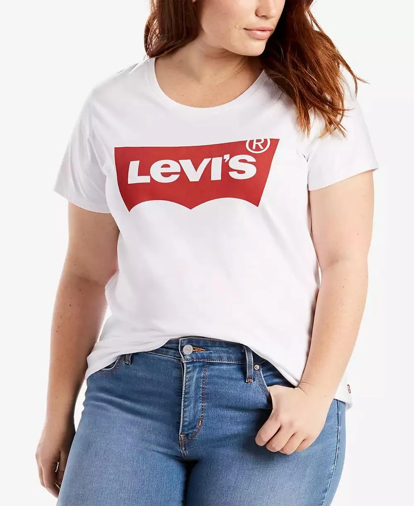 Levi's Trendy Plus Size Perfect Logo Cotton T-Shirt 1