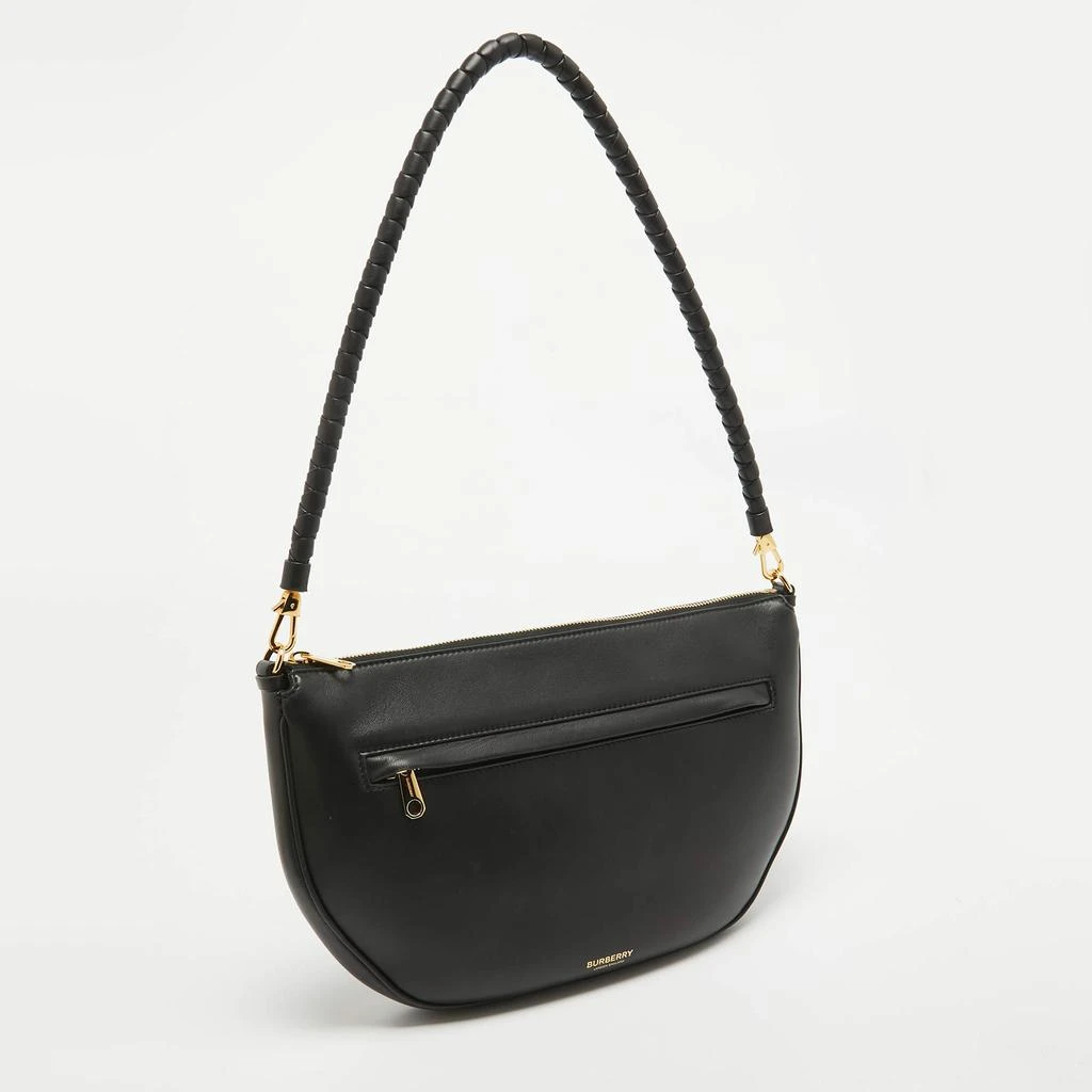 Burberry Burberry Black Leather Large Olympia Shoulder Bag 3