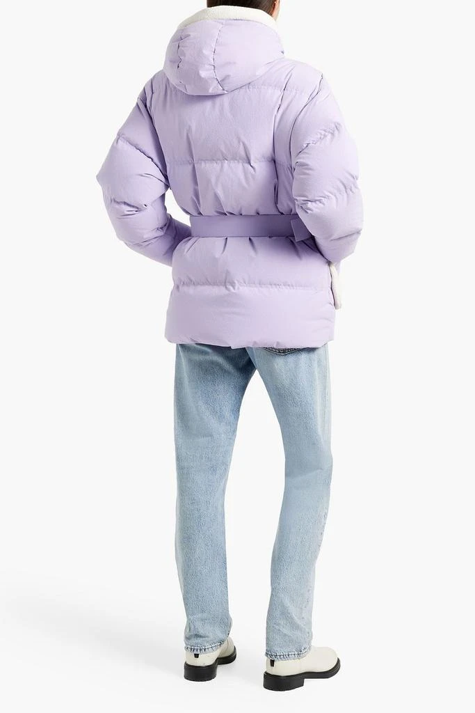 IENKI IENKI Michlin belted quilted textured-shell hooded down jacket 3