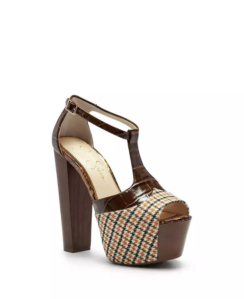 Jessica Simpson Women's Dany T-Strap Platform High-Heel Sandals 1