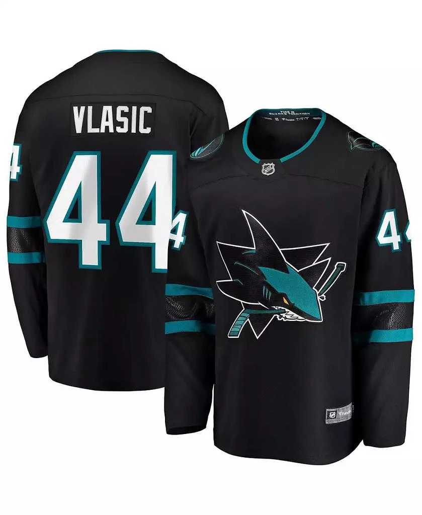 Fanatics Men
s Marc-Edouard Vlasic Black San Jose Sharks Premier Breakaway Player Jersey