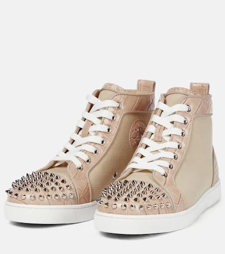 Christian Louboutin Lou Spikes canvas sneakers 5