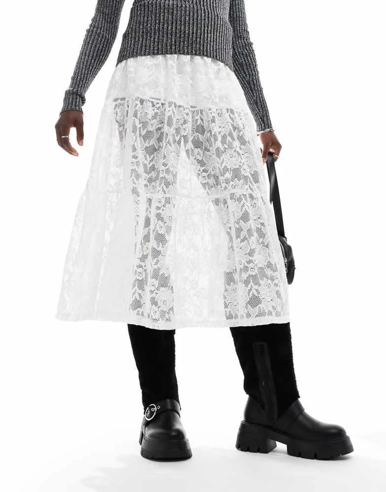 Public Desire Public Desire Switch Up fluffy fur knee boots with buckles in black 4