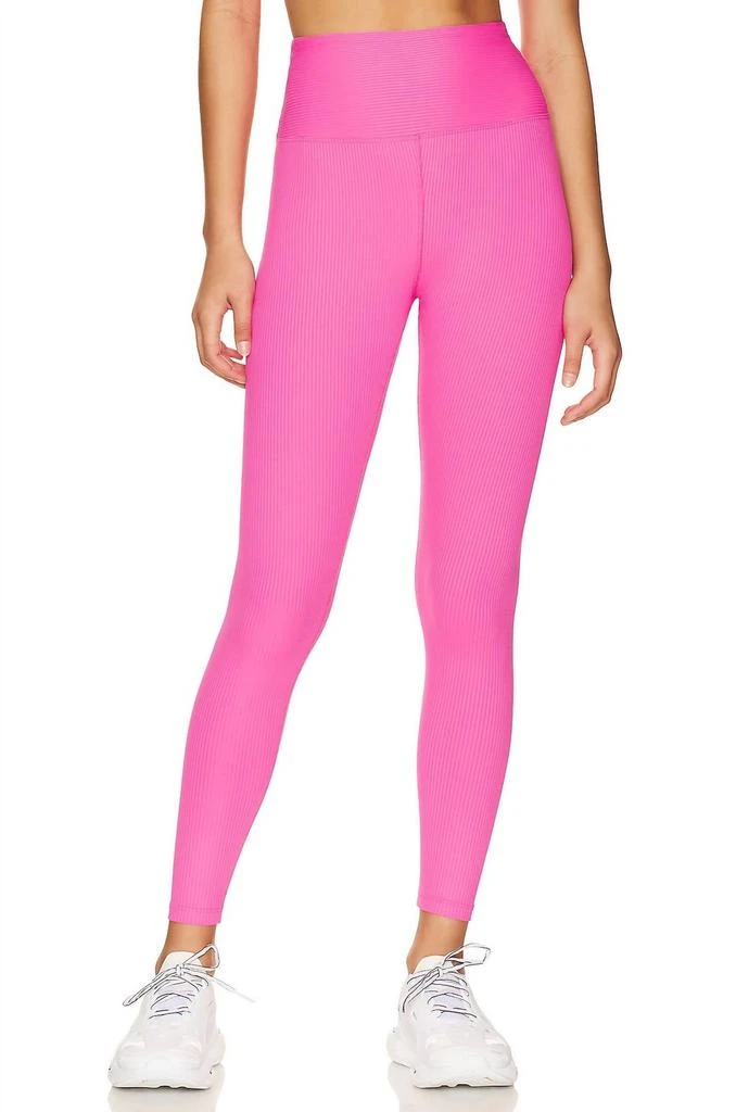 Year Of Ours Ribbed High High Legging In Hot Pink 1