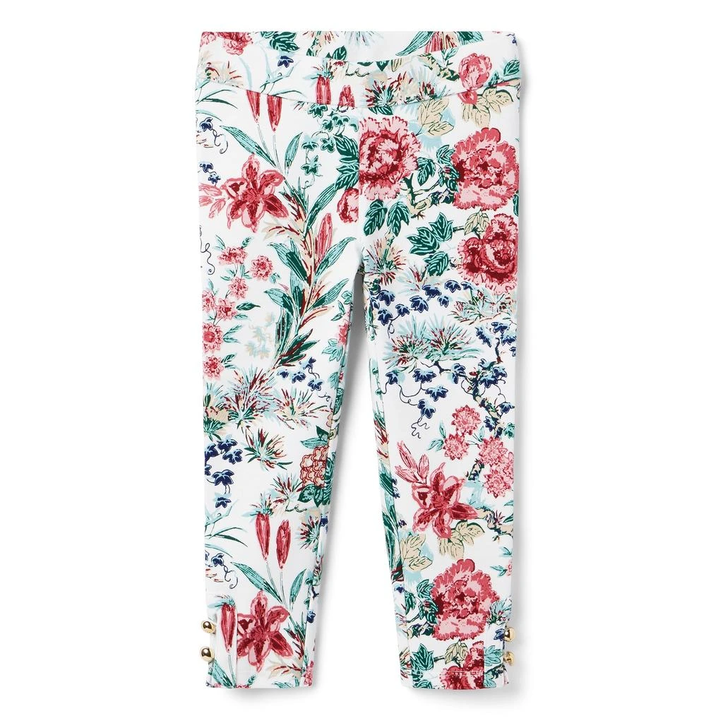 Janie and Jack Floral Ponte Pants (Toddler/Little Kids/Big Kids) 1