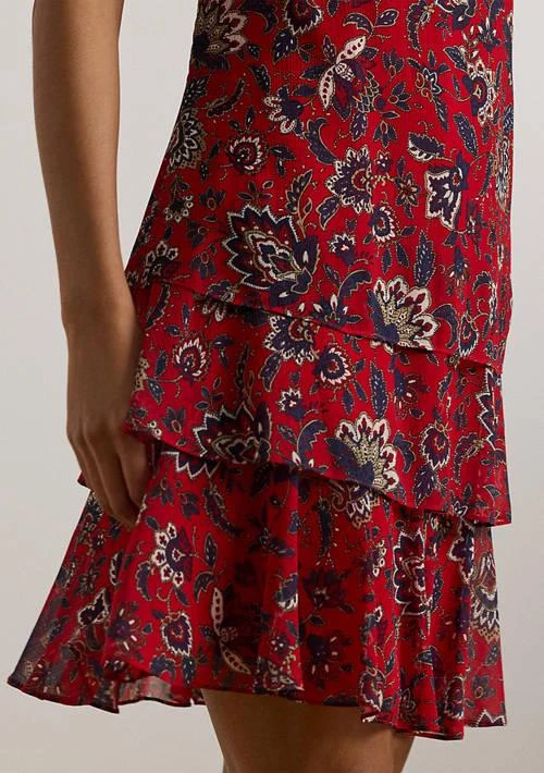 Ralph Lauren Ralph Lauren Floral Crinkle Georgette Shift Dress 4