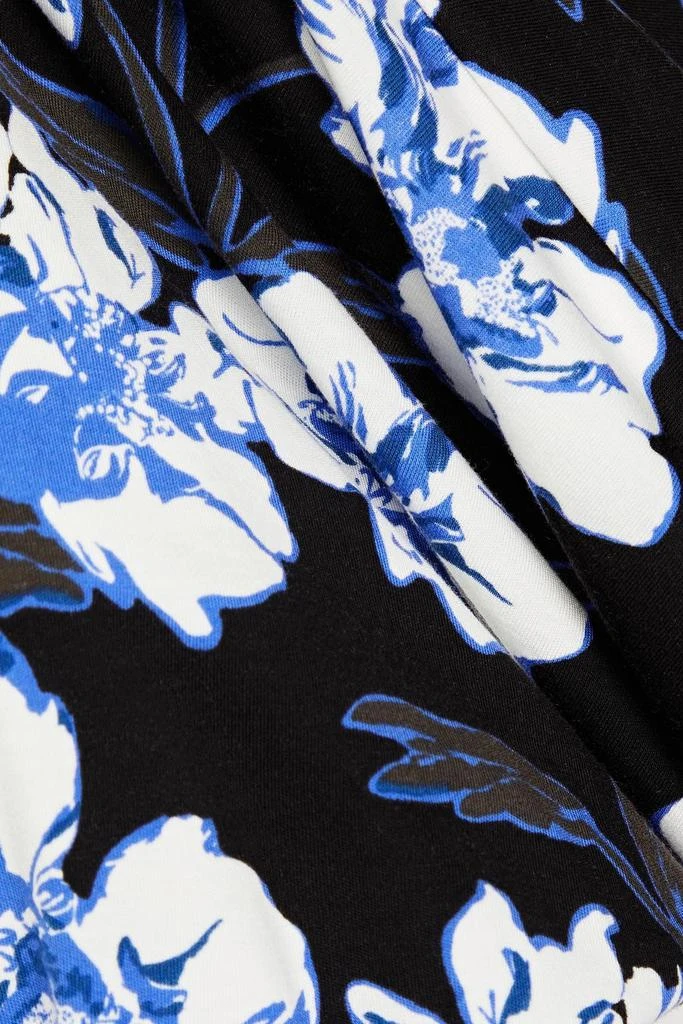 Diane von Furstenberg Fanny floral-print Lyocell and wool-blend jersey wide-leg jumpsuit 4