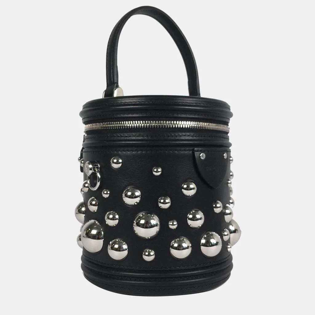 Louis Vuitton Louis Vuitton Black Calfskin Leather Yayoi Kusama Cannes Top Handle Bag 6