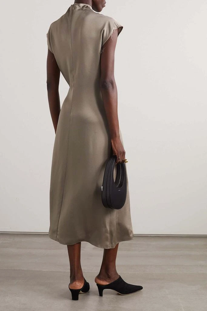 GAUCHERE Satin midi dress 3