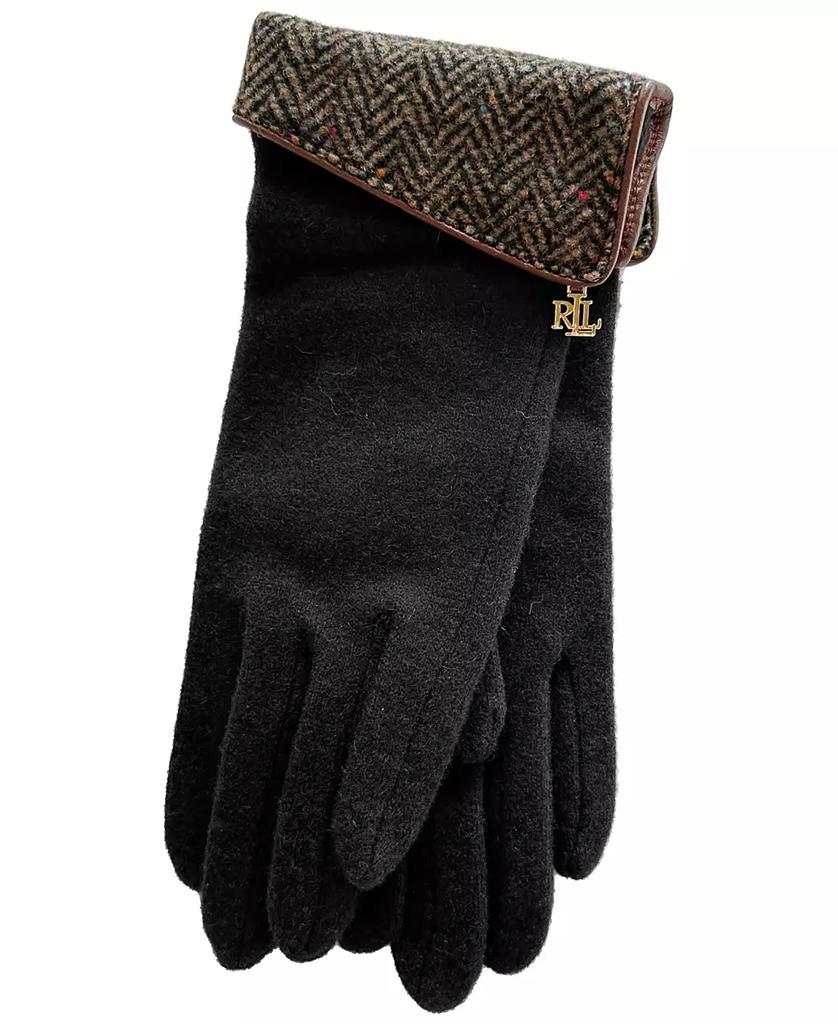 Ralph Lauren Pattern Cuff with Logo Charm Glove