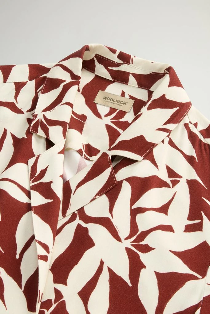 Woolrich Wrap Dress with Nature Motif - Women - Red 6