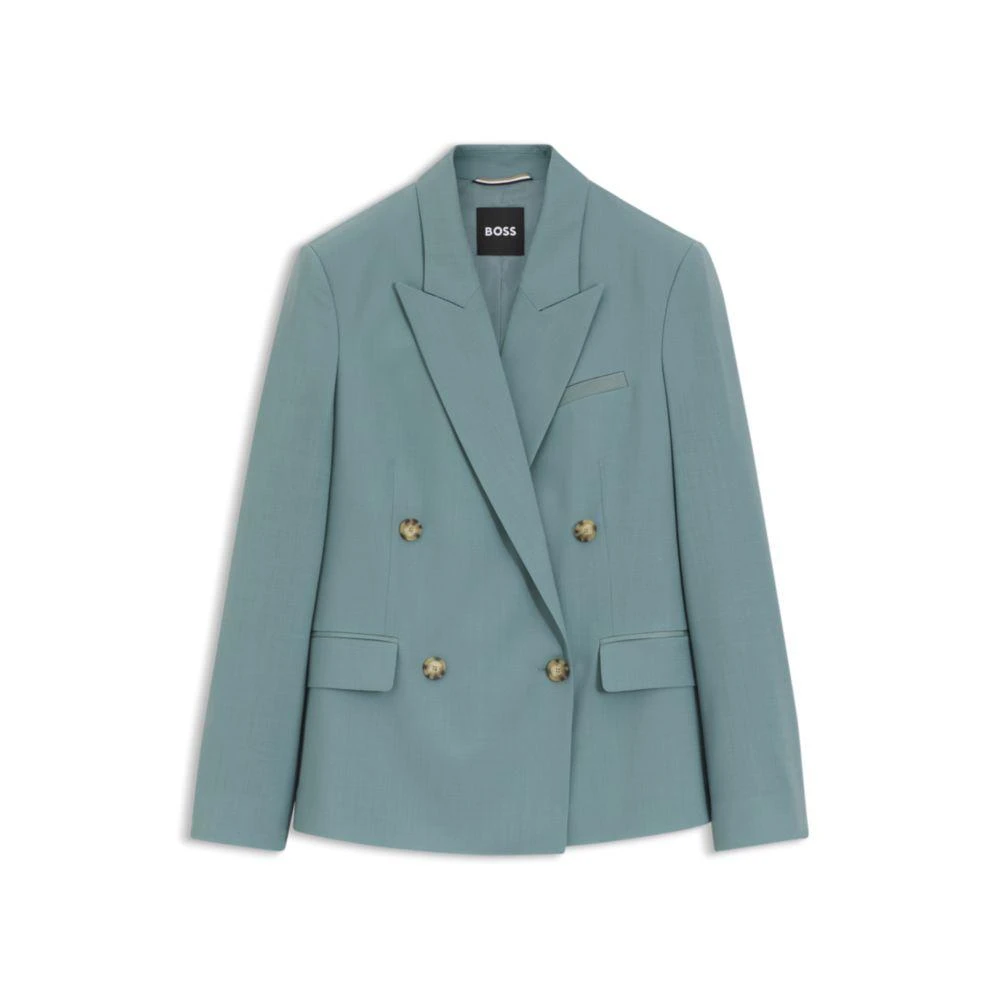 Hugo Boss Regular-fit blazer in virgin wool