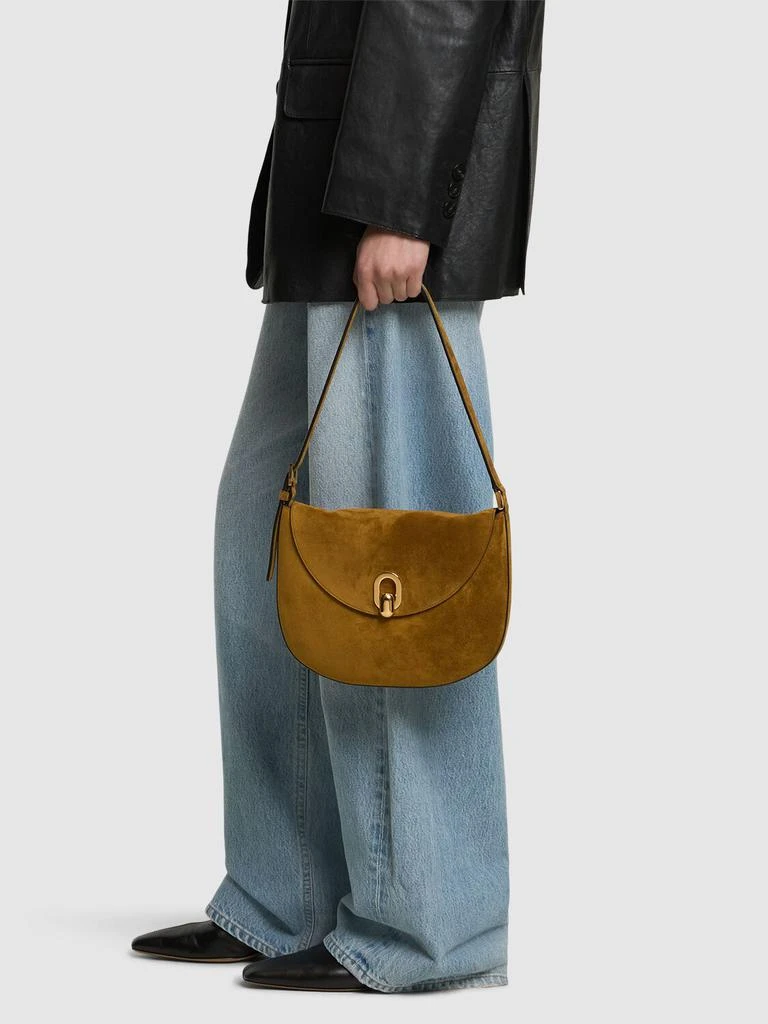 SAVETTE The Small Tondo Suede Hobo Bag 1