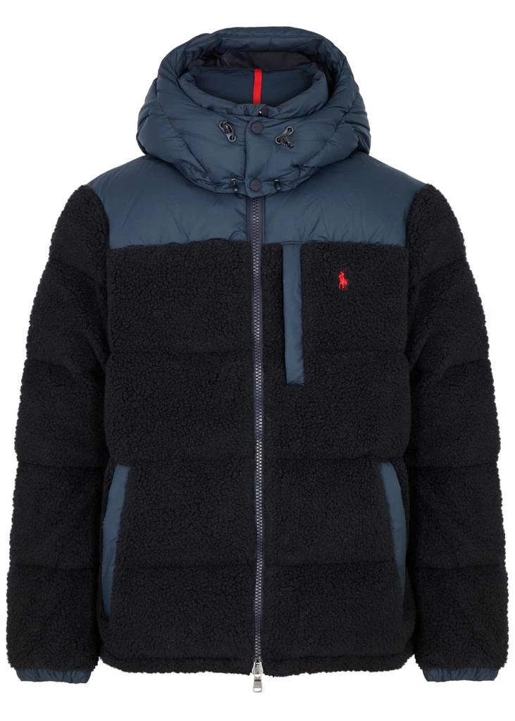 Ralph Lauren Panelled quilted faux shearling jacket 1