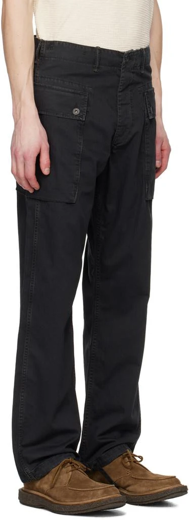 RRL Black Drawstring Cargo Pants 4