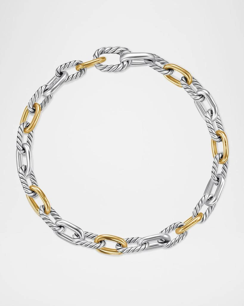 David Yurman DY Madison Chain Bracelet in Silver with 18K Gold, 5.5mm 4