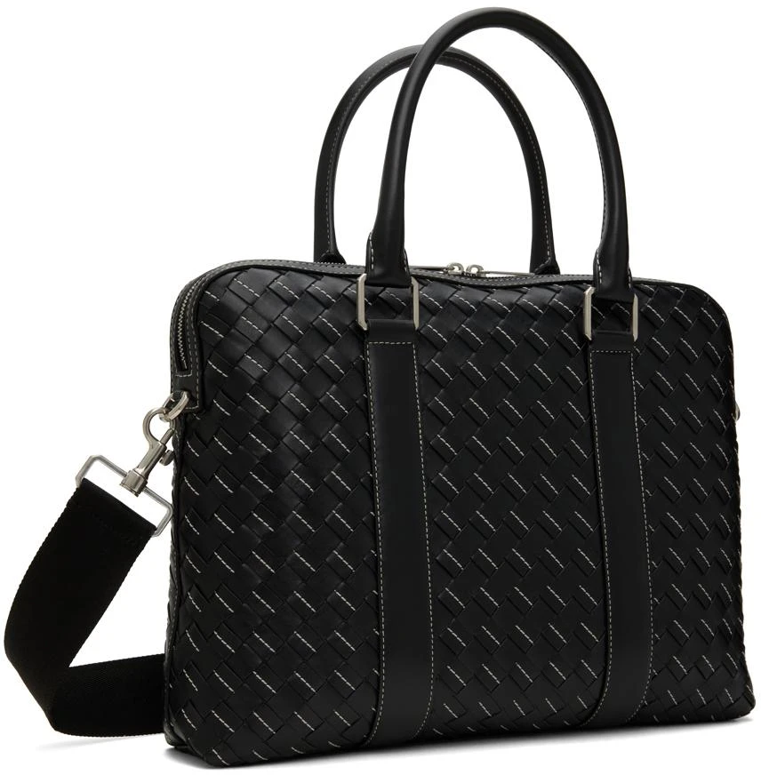 Bottega Veneta Black Medium Classic Intrecciato Briefcase 3