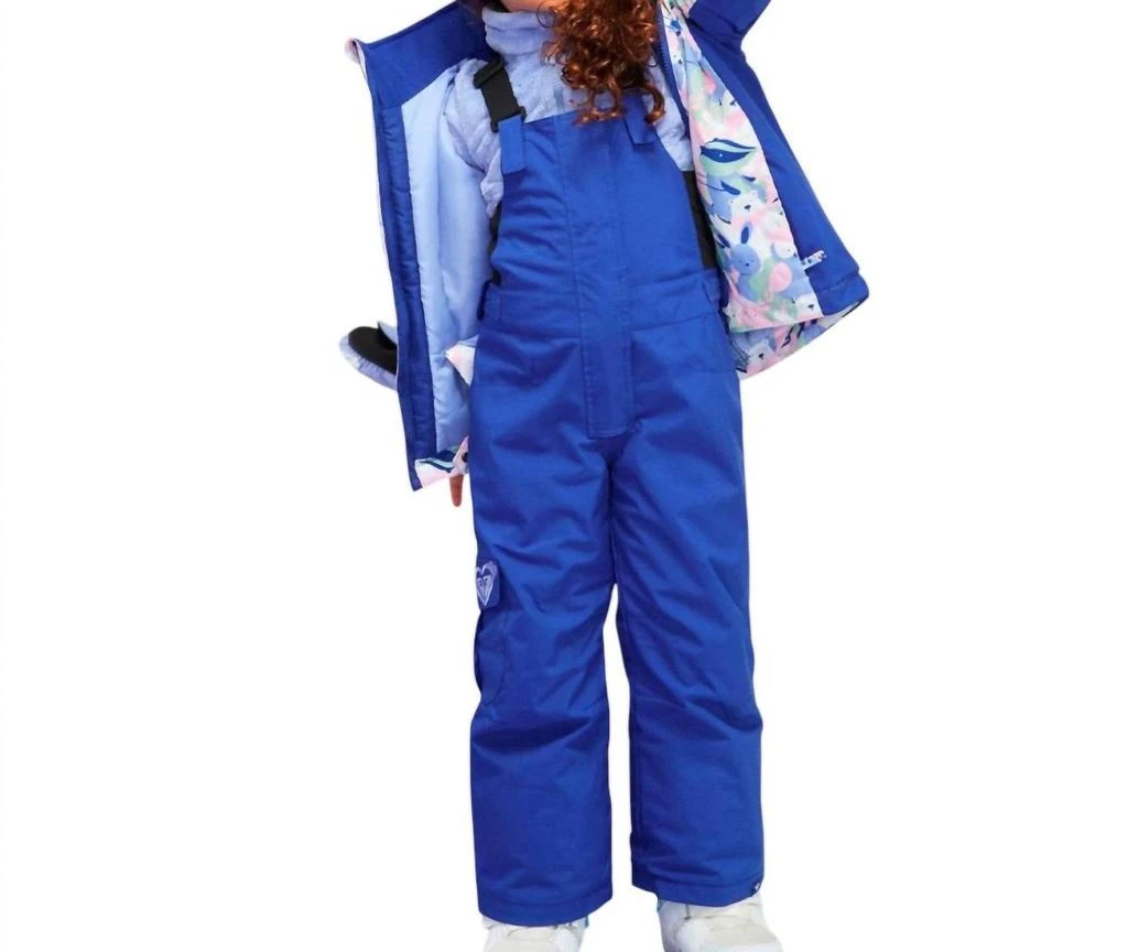 Roxy Girl's Lola Bib Pant In Bluing Prc0 1