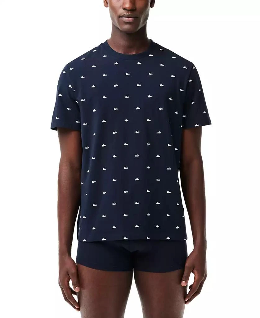 Lacoste Men's Allover Crocodile Logo Underwear T-Shirt 1