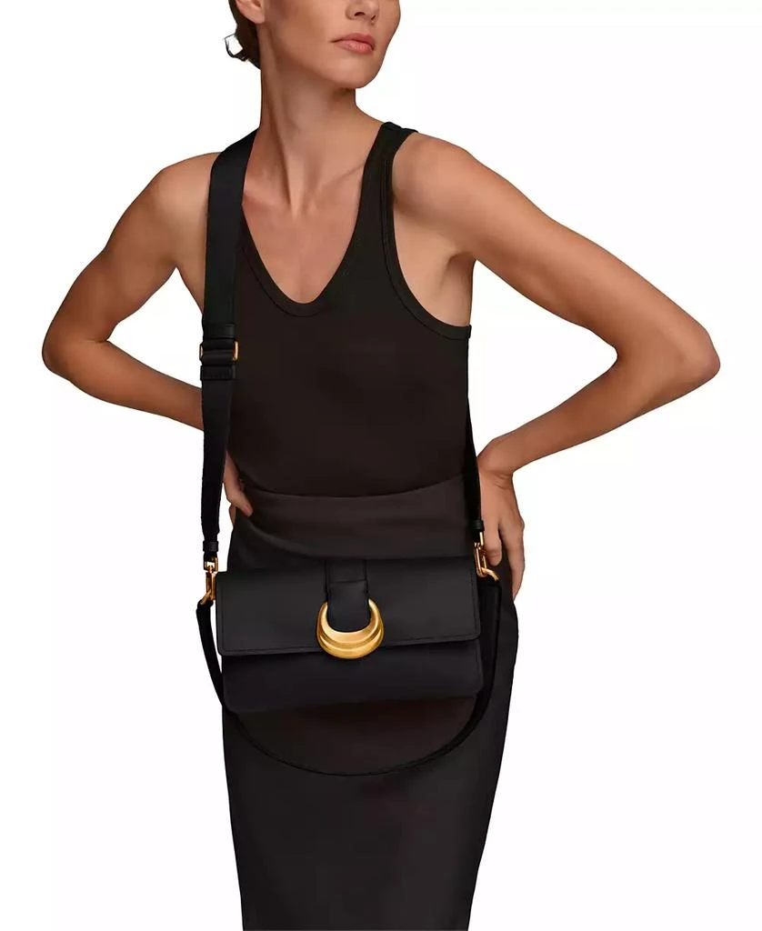 Donna Karan Valley Stream Leather Buckle Shoulder with Removable Strap 9