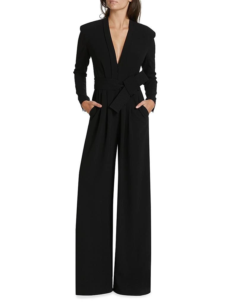 A.L.C. Kieran II Belted Crepe Wide-Leg Jumpsuit 3