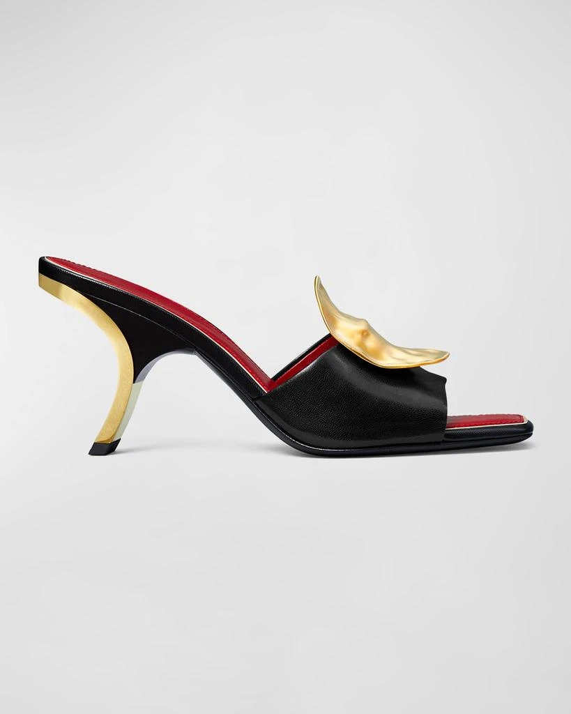 Tory Burch Patos Disc Leather Slide Sandals 1